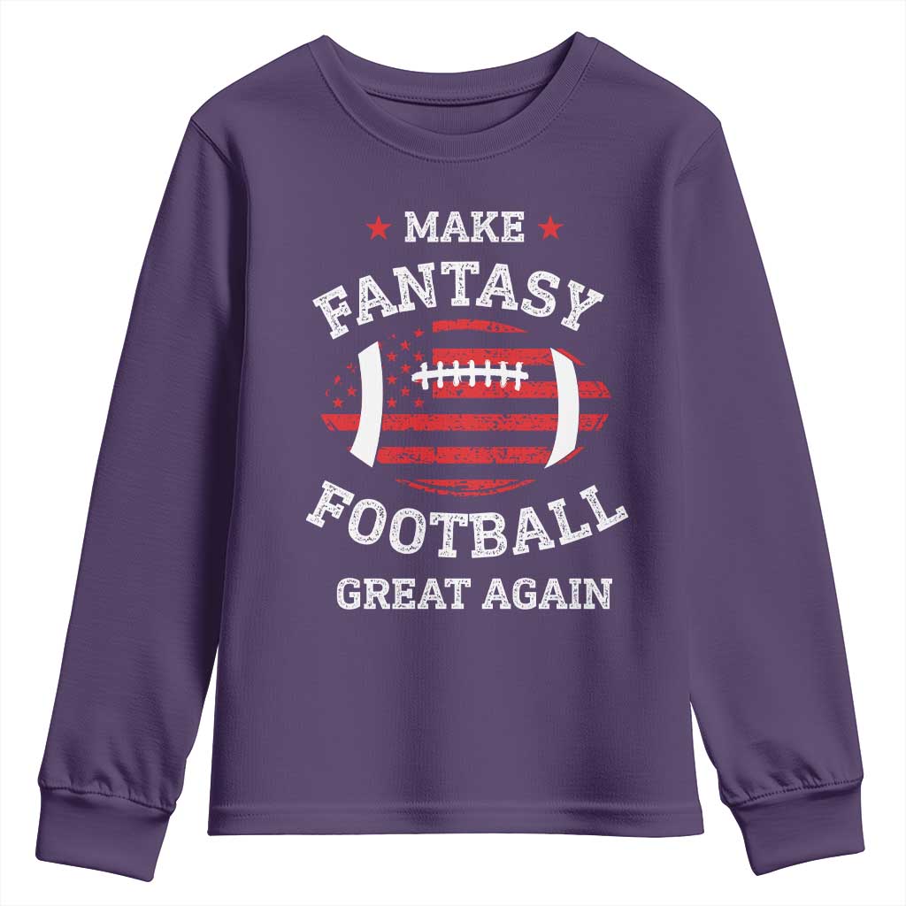 Funny Make Fantasy Football Great Again Youth Sweatshirt - Wonder Print Shop