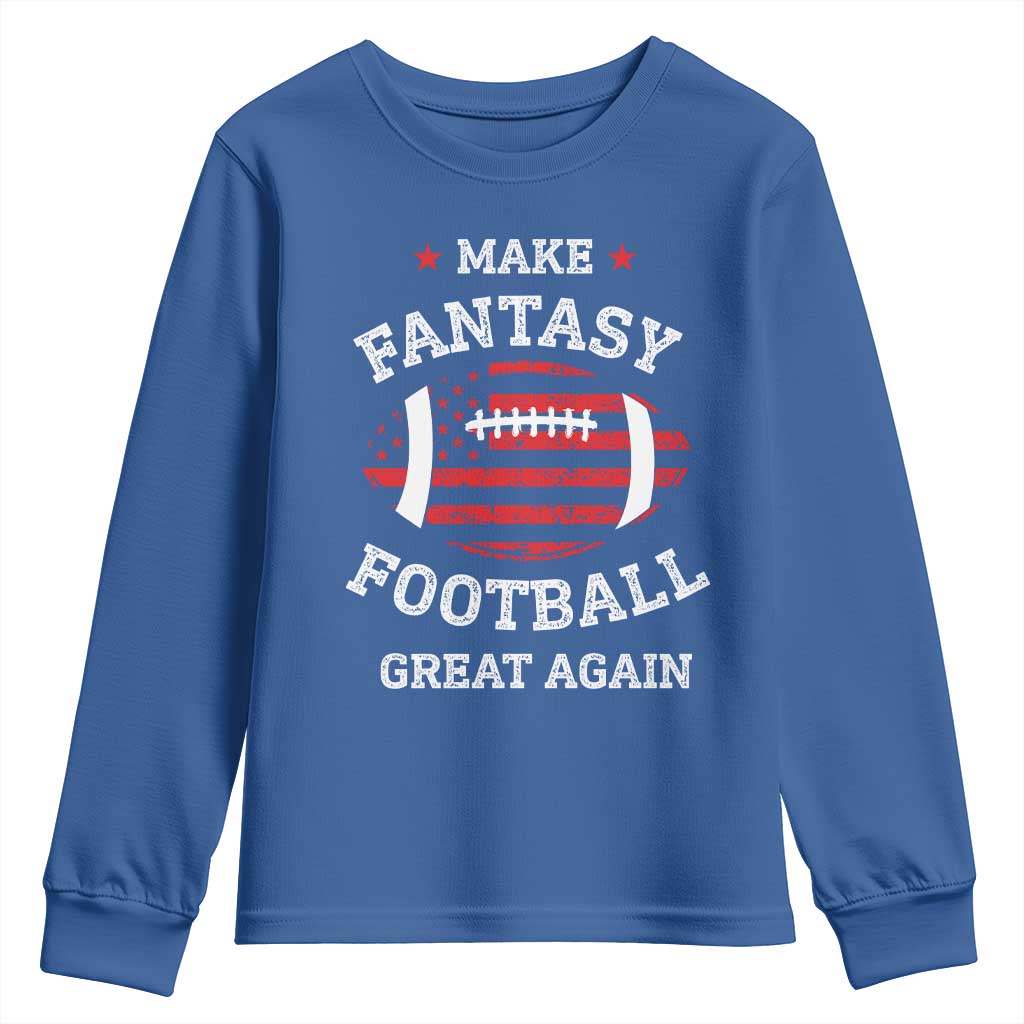 Funny Make Fantasy Football Great Again Youth Sweatshirt - Wonder Print Shop