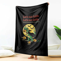 Grammar English Teacher Throw Blanket Funny Halloween Dinosaurs Pumpkin Punctuation Saves Lives