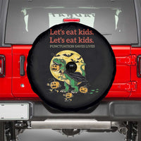 Grammar English Teacher Spare Tire Cover Funny Halloween Dinosaurs Pumpkin Punctuation Saves Lives