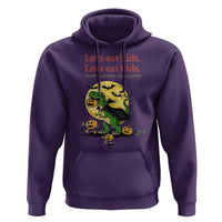 Grammar English Teacher Hoodie Funny Halloween Dinosaurs Pumpkin Punctuation Saves Lives