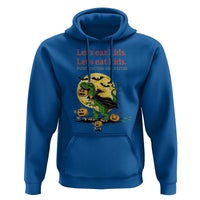 Grammar English Teacher Hoodie Funny Halloween Dinosaurs Pumpkin Punctuation Saves Lives