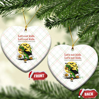 Grammar English Teacher Ceramic Ornament Funny Halloween Dinosaurs Pumpkin Punctuation Saves Lives