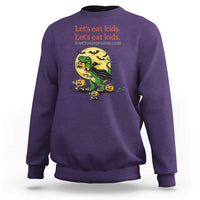Grammar English Teacher Sweatshirt Funny Halloween Dinosaurs Pumpkin Punctuation Saves Lives