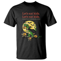 Grammar English Teacher T Shirt Funny Halloween Dinosaurs Pumpkin Punctuation Saves Lives