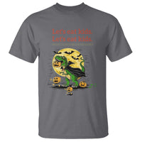 Grammar English Teacher T Shirt Funny Halloween Dinosaurs Pumpkin Punctuation Saves Lives