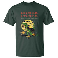 Grammar English Teacher T Shirt Funny Halloween Dinosaurs Pumpkin Punctuation Saves Lives