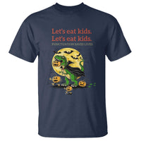 Grammar English Teacher T Shirt Funny Halloween Dinosaurs Pumpkin Punctuation Saves Lives