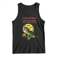 Grammar English Teacher Tank Top Funny Halloween Dinosaurs Pumpkin Punctuation Saves Lives