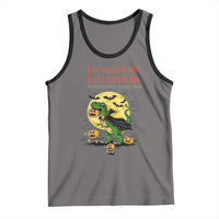 Grammar English Teacher Tank Top Funny Halloween Dinosaurs Pumpkin Punctuation Saves Lives