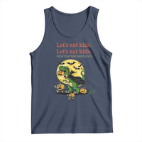 Grammar English Teacher Tank Top Funny Halloween Dinosaurs Pumpkin Punctuation Saves Lives