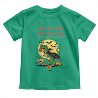 Grammar English Teacher Toddler T Shirt Funny Halloween Dinosaurs Pumpkin Punctuation Saves Lives