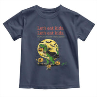 Grammar English Teacher Toddler T Shirt Funny Halloween Dinosaurs Pumpkin Punctuation Saves Lives
