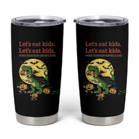 Grammar English Teacher Tumbler Cup Funny Halloween Dinosaurs Pumpkin Punctuation Saves Lives