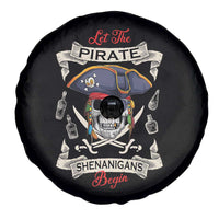 Skull Pirate Let The Pirate Shenanigans Begin Spare Tire Cover Halloween Crossbones Freebooter