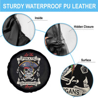 Skull Pirate Let The Pirate Shenanigans Begin Spare Tire Cover Halloween Crossbones Freebooter