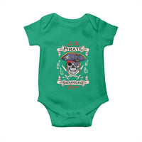Skull Pirate Let The Pirate Shenanigans Begin Baby Onesie Halloween Crossbones Freebooter