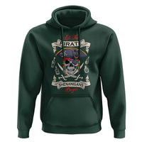 Skull Pirate Let The Pirate Shenanigans Begin Hoodie Halloween Crossbones Freebooter