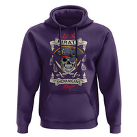 Skull Pirate Let The Pirate Shenanigans Begin Hoodie Halloween Crossbones Freebooter