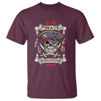 Skull Pirate Let The Pirate Shenanigans Begin T Shirt Halloween Crossbones Freebooter