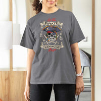 Skull Pirate Let The Pirate Shenanigans Begin T Shirt For Women Halloween Crossbones Freebooter