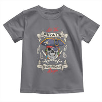 Skull Pirate Let The Pirate Shenanigans Begin Toddler T Shirt Halloween Crossbones Freebooter