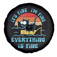It's Fine I'm Fine Everything Is Fine Funny Cat Spare Tire Cover Christmas Gift - Wonder Print Shop