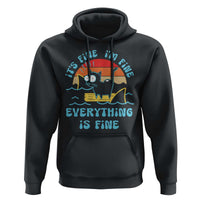It's Fine I'm Fine Everything Is Fine Funny Cat Hoodie Christmas Gift - Wonder Print Shop