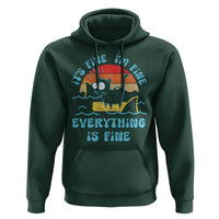It's Fine I'm Fine Everything Is Fine Funny Cat Hoodie Christmas Gift - Wonder Print Shop