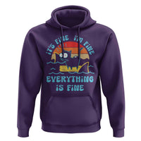 It's Fine I'm Fine Everything Is Fine Funny Cat Hoodie Christmas Gift - Wonder Print Shop