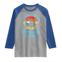 It's Fine I'm Fine Everything Is Fine Funny Cat Raglan Shirt Christmas Gift - Wonder Print Shop