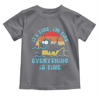 It's Fine I'm Fine Everything Is Fine Funny Cat Toddler T Shirt Christmas Gift - Wonder Print Shop