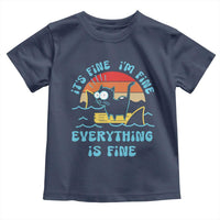 It's Fine I'm Fine Everything Is Fine Funny Cat Toddler T Shirt Christmas Gift - Wonder Print Shop