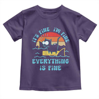 It's Fine I'm Fine Everything Is Fine Funny Cat Toddler T Shirt Christmas Gift - Wonder Print Shop