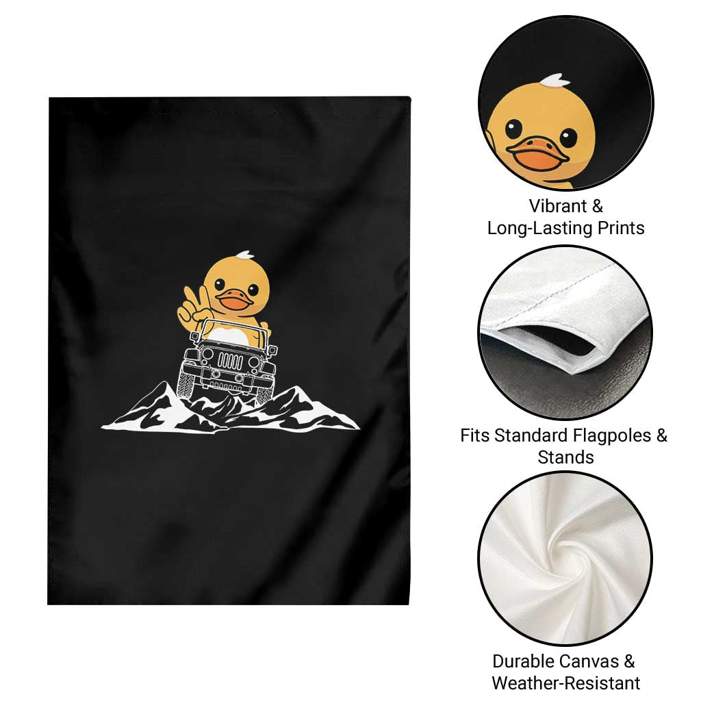 Duck Offroad Car Garden Flag Funny Off Roading ATV Off Road