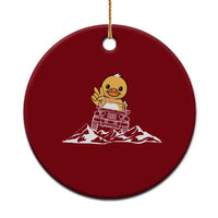 Duck Offroad Car Ceramic Ornament Funny Off Roading ATV Off Road