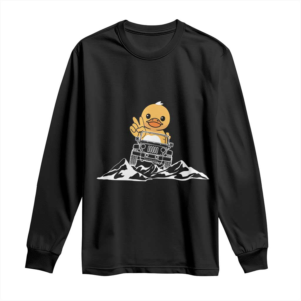 Duck Offroad Car Long Sleeve Shirt Funny Off Roading ATV Off Road