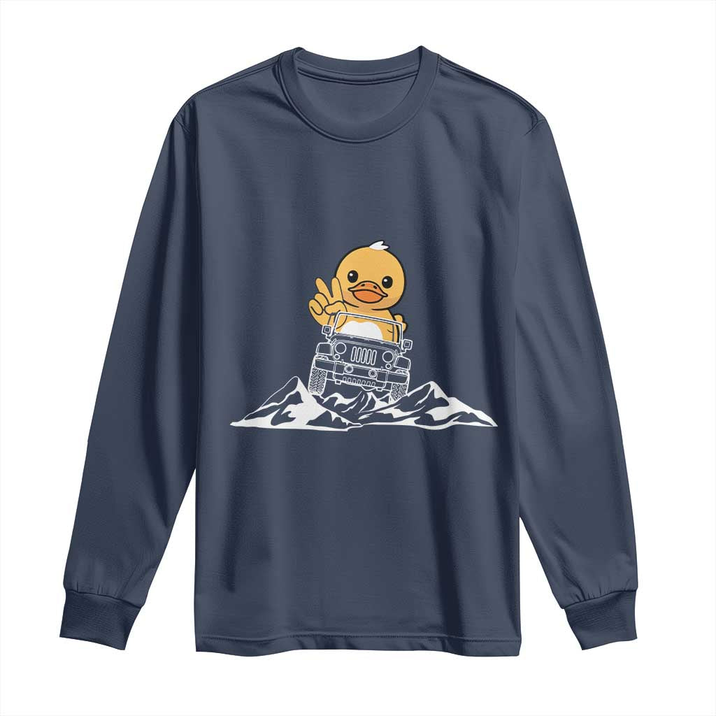 Duck Offroad Car Long Sleeve Shirt Funny Off Roading ATV Off Road