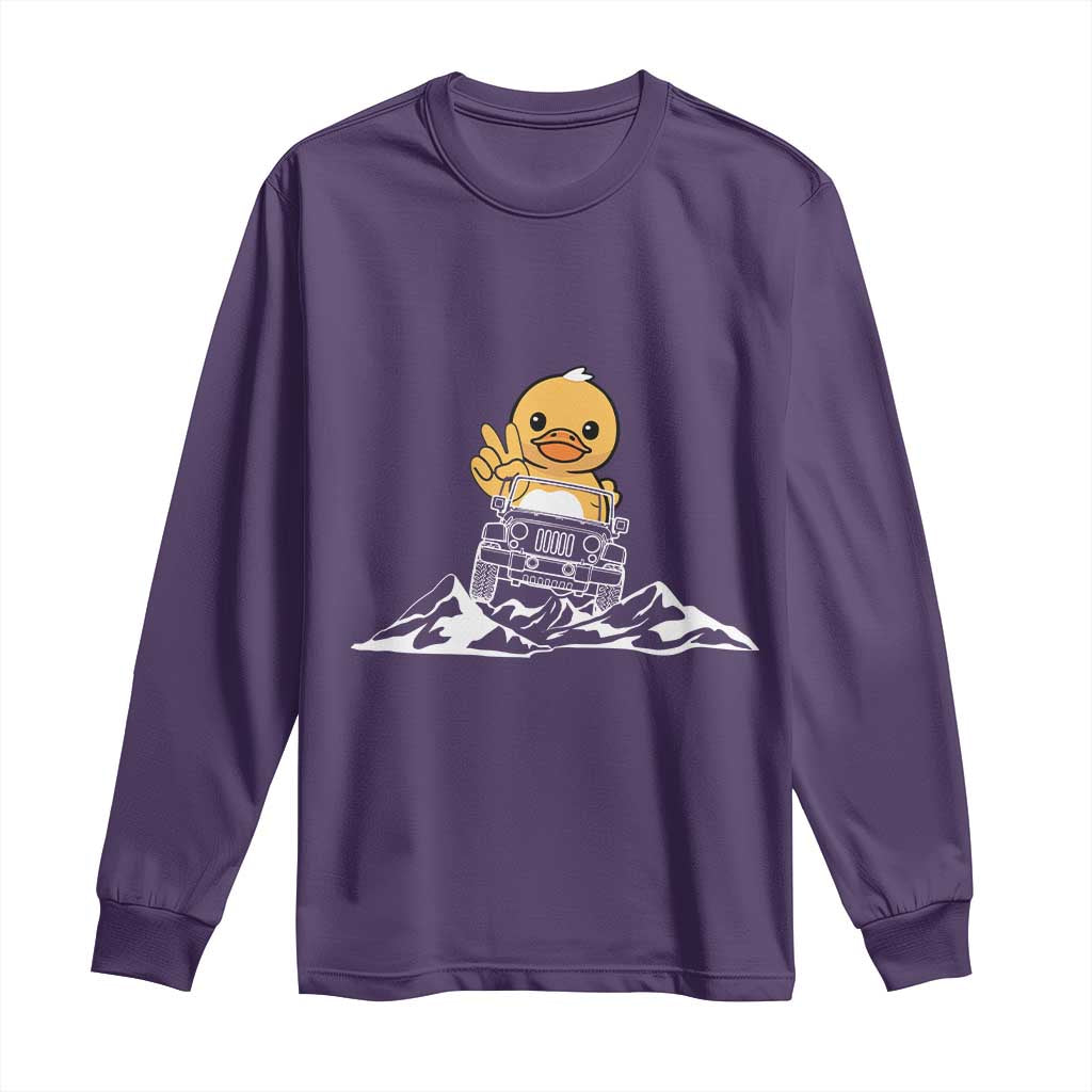 Duck Offroad Car Long Sleeve Shirt Funny Off Roading ATV Off Road
