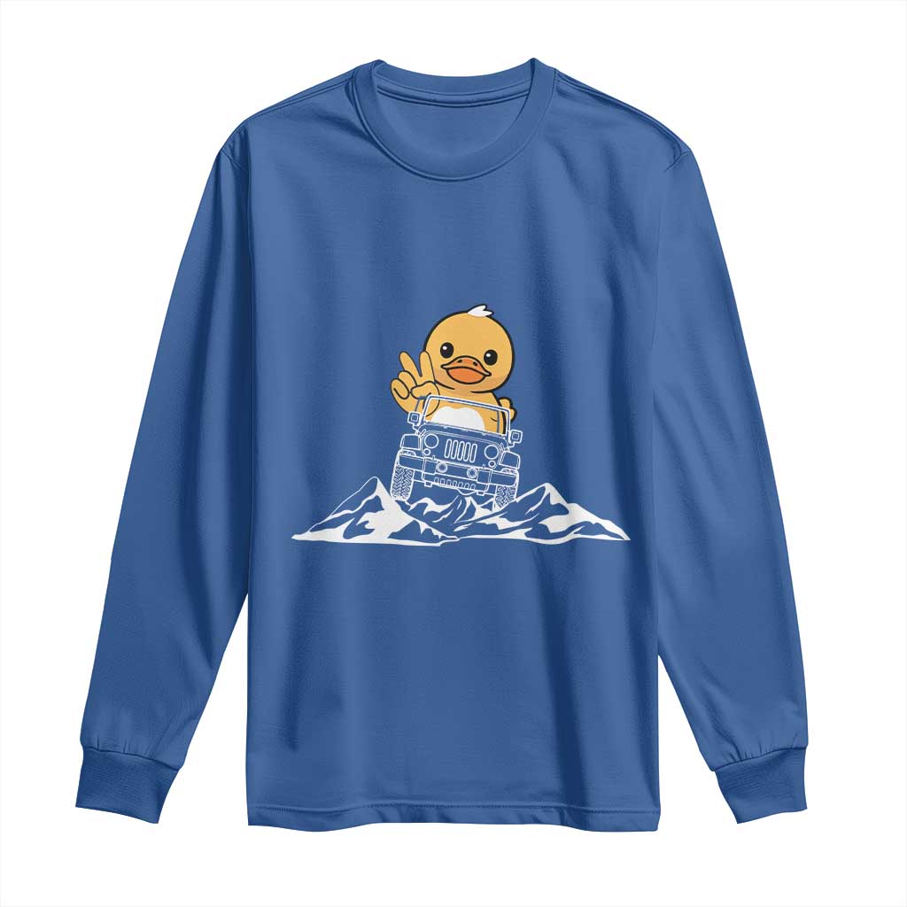 Duck Offroad Car Long Sleeve Shirt Funny Off Roading ATV Off Road
