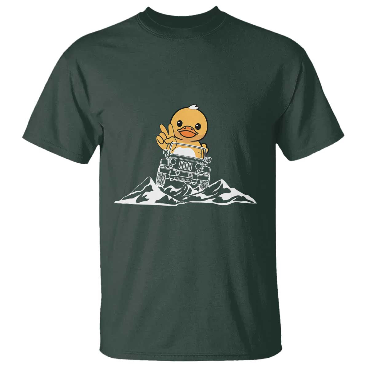 Duck Offroad Car T Shirt Funny Off Roading ATV Off Road