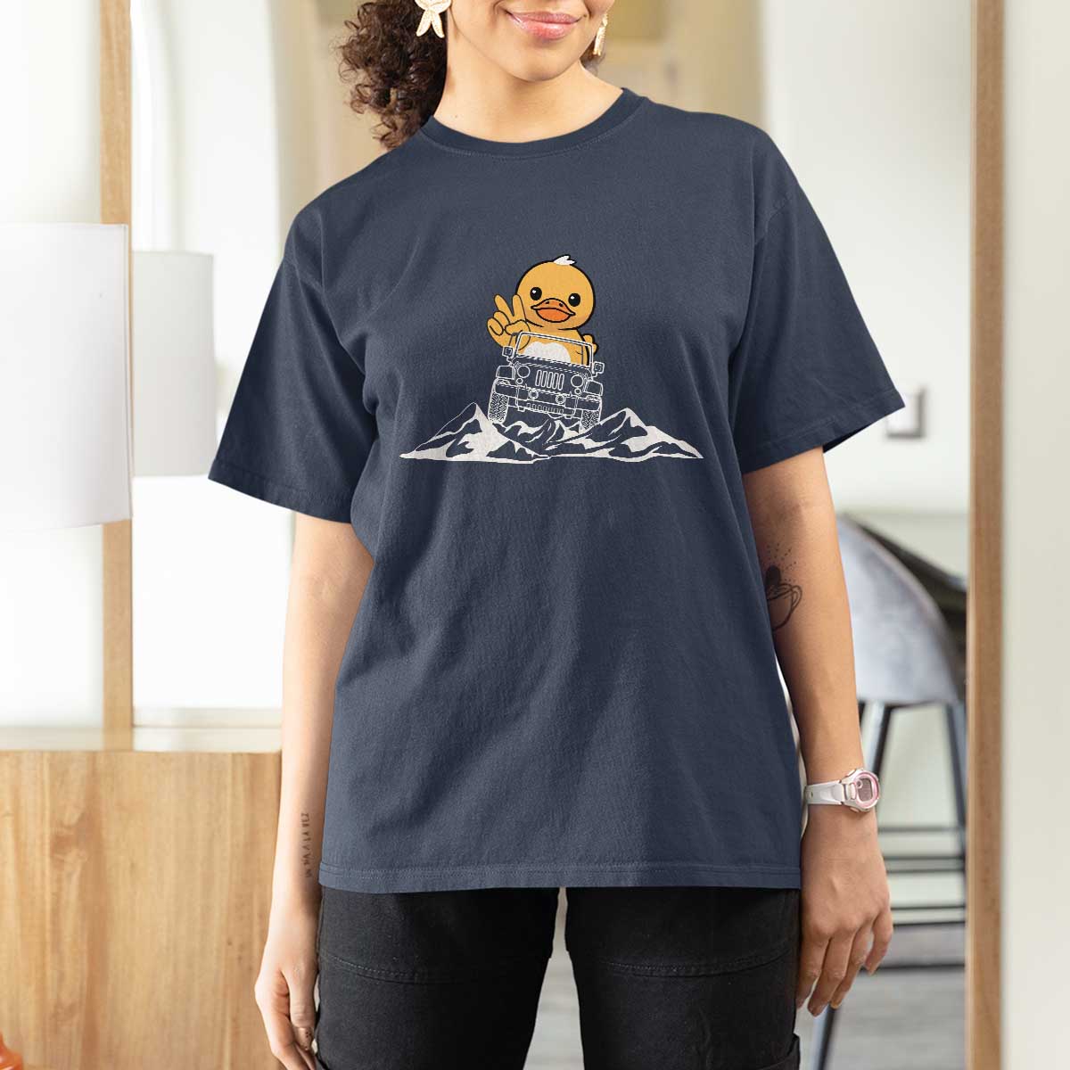 Duck Offroad Car T Shirt For Women Funny Off Roading ATV Off Road