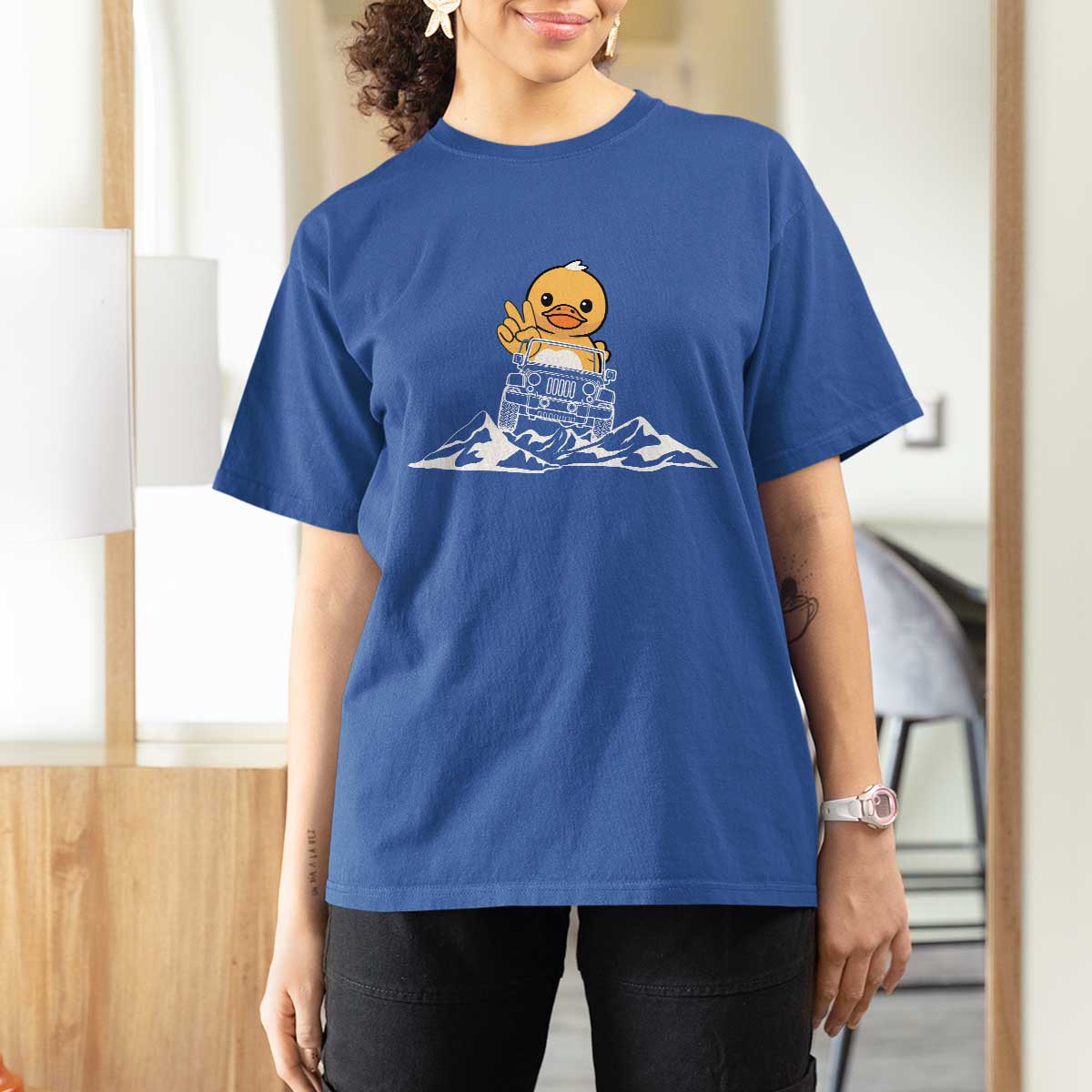 Duck Offroad Car T Shirt For Women Funny Off Roading ATV Off Road