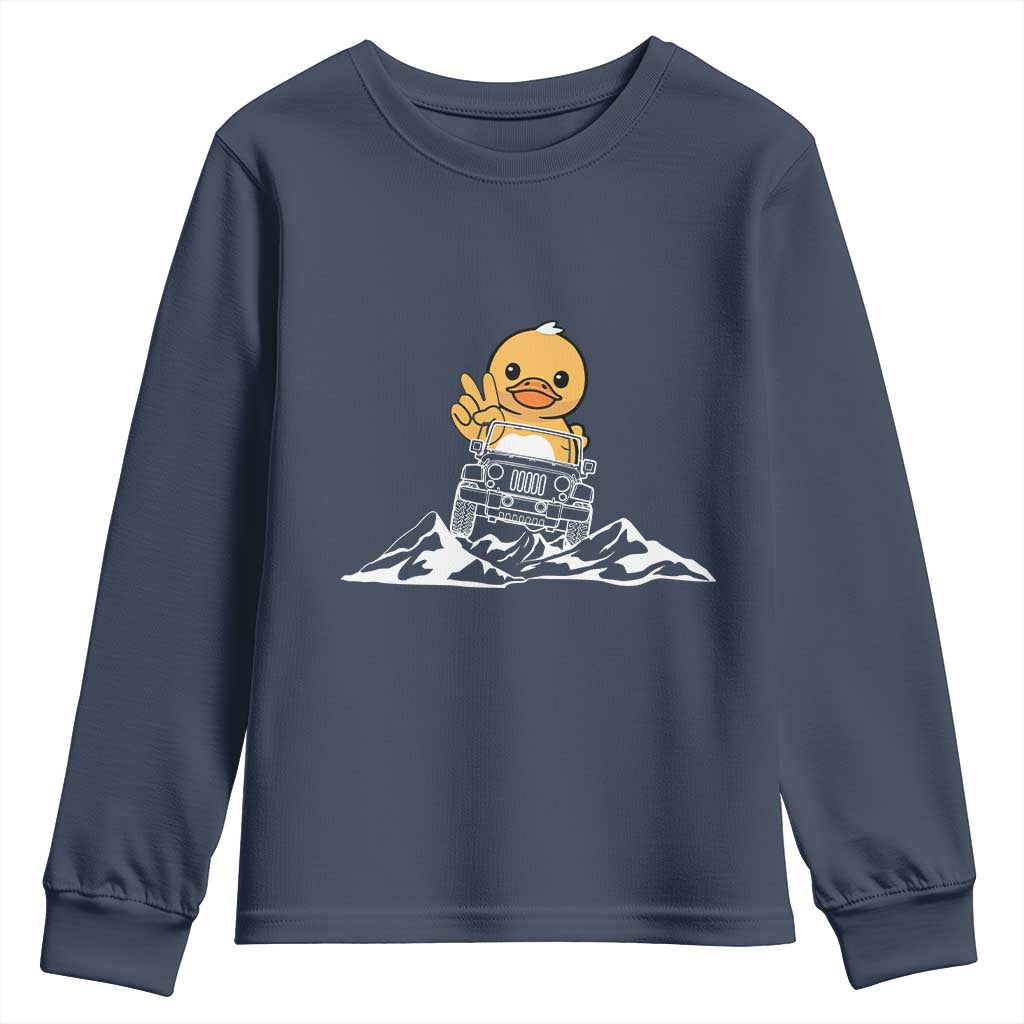 Duck Offroad Car Youth Sweatshirt Funny Off Roading ATV Off Road