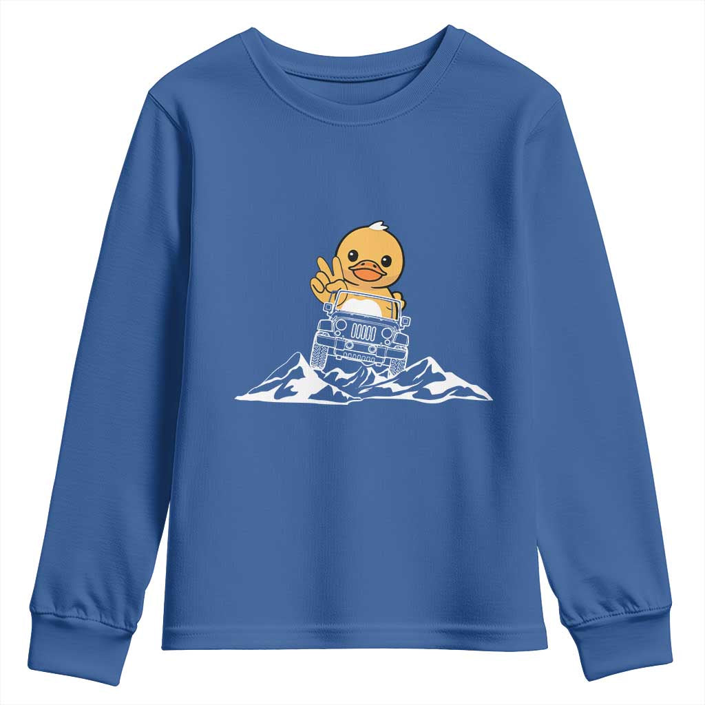 Duck Offroad Car Youth Sweatshirt Funny Off Roading ATV Off Road