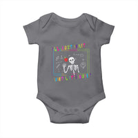 Funny Teacher Baby Onesie I'll Just Wait Until It's Quiet Leopard Teachers Skeleton