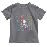 Funny Teacher Toddler T Shirt I'll Just Wait Until It's Quiet Leopard Teachers Skeleton