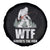WTF Where's The Fish Spare Tire Cover Funny Fishing Gifts Bigfoot Sasquatch - Wonder Print Shop
