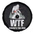 WTF Where's The Fish Spare Tire Cover Funny Fishing Gifts Bigfoot Sasquatch - Wonder Print Shop