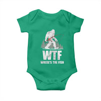 WTF Where's The Fish Baby Onesie Funny Fishing Gifts Bigfoot Sasquatch - Wonder Print Shop